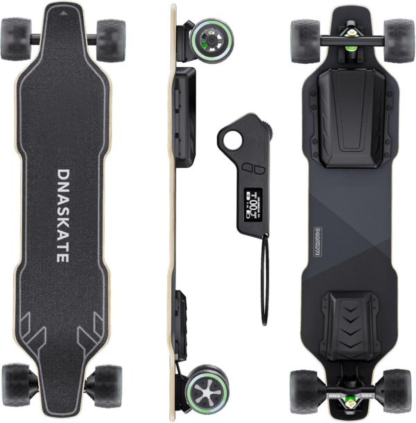 Dnaskate V4V20 Electric Skateboard with Remote, 28 Mph Top Speed,22 Miles Range,1000W Hub-Motor, Longboard Skateboard for Adults ＆Teens